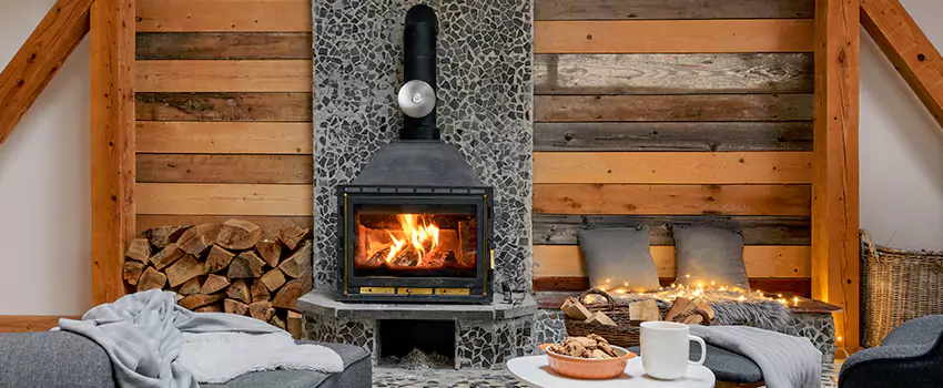 Thelin Hearth Products Direct Vent Gas Stove Fireplace Inspection in Beltsville, Maryland